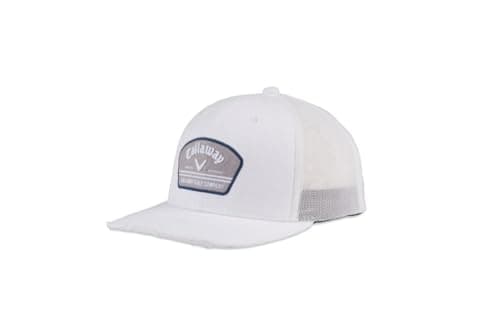 Callaway Standard HW CG Distressed Trucker Hat White 2023 Summer Style Fashion Beach Outdoor