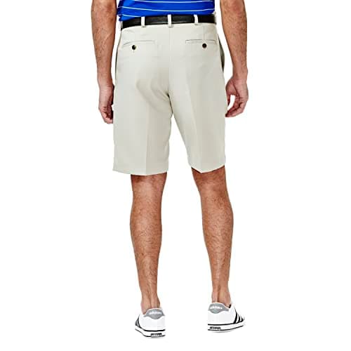 Haggar Men's Cool 18 Classic Fit Pleat Front Expandable Waistband Shorts for Men
| Haggar Men's Cool 18 Regular and Big