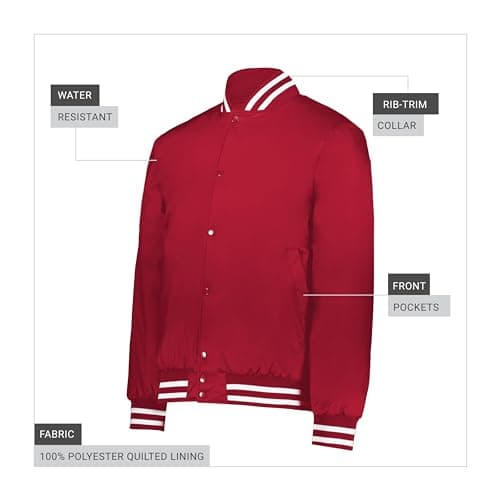 Holloway Heritage Jacket Scarlet/White Luxury Warmth for Outdoor Adventurers in Various Weather Conditions Lightweight I