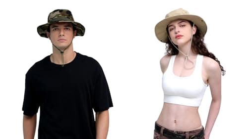 ZOORON Sun Hats for Men and Women | Bucket Hat UPF 50+ | Foldable UV Protection | Hiking, Beach, Fishing, Summer Safari