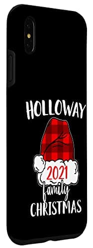 Red Plaid Santa Holloway Family 2021 Christmas iPhone XS Max Case
| Red Plaid Santa Holloway Matching Pajama Santa Hat