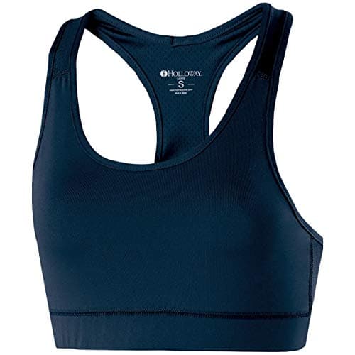 Holloway Sportswear Womens Vent Bra S Navy Breathable Running Sports Bra for Fitness Yoga