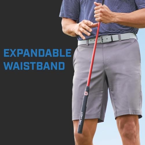 PGA TOUR Men's 9" Flat Front Golf Shorts with Active Waistband for Big & Tall Size 30-44
| PGA TOUR Men's 9" Flat Front