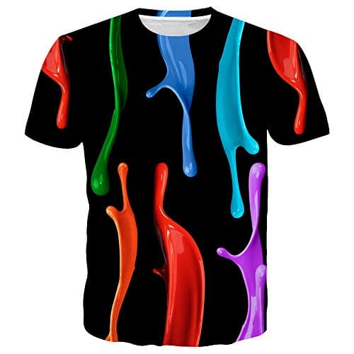 SYAIMN Unisex 3D Pattern Printed Short Sleeve T-Shirts for Casual Wear
| SYAIMN Unisex 3D Pattern Printed Short Sleeve