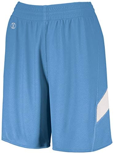 Augusta Sportswear Holloway Sportswear Women's Dual-Side Single Ply Shorts University Blue/White for Sports