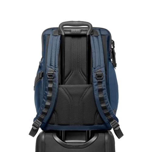 TUMI Alpha Bravo Renegade Travel Backpack & Laptop Bag - For Travelers - With TUMI Tracer - 18.5" X 1|8" X 7.0" - Navy