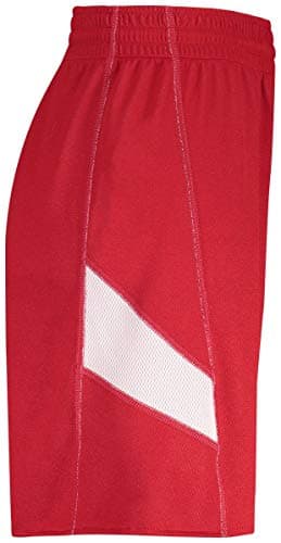 Holloway Sportswear Women's Dual-Side Single Ply Shorts XL Scarlet/White Sporty Hot Pants for Women XL Scarlet/White
