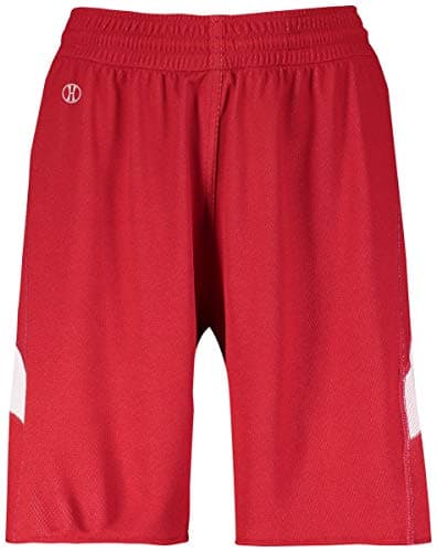 Holloway Sportswear Women's Dual-Side Single Ply Shorts XL Scarlet/White Sporty Hot Pants for Women XL Scarlet/White