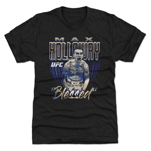 Max Holloway UFC Men's Premium T-Shirt - Hollowaybitmap WHT