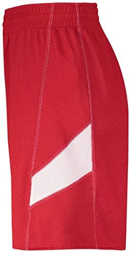 Holloway Sportswear Women's Dual-Side Single Ply Shorts XL Scarlet/White Sporty Hot Pants for Women XL Scarlet/White