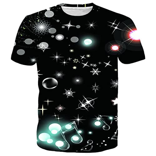 SYAIMN Unisex 3D Pattern Printed Short Sleeve T-Shirts for Casual Wear
| SYAIMN Unisex 3D Pattern Printed Short Sleeve