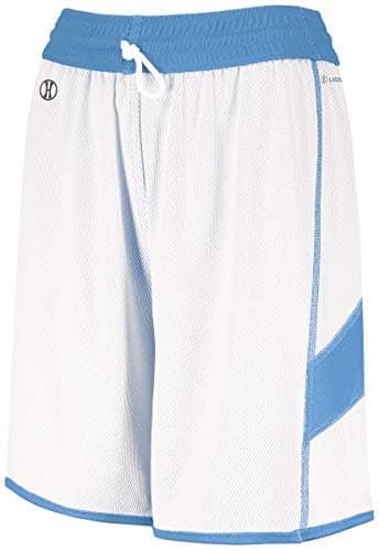 Augusta Sportswear Holloway Sportswear Women's Dual-Side Single Ply Shorts University Blue/White for Sports