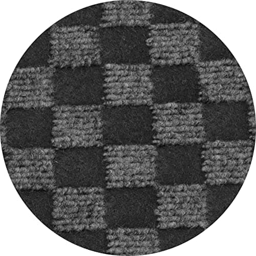 ZGR Custom Size Runner Rug 2 ft x 6 ft Gray with Black Stripe Non-Slip Rubber Backing for Hallway Kitchen Garage Laundry