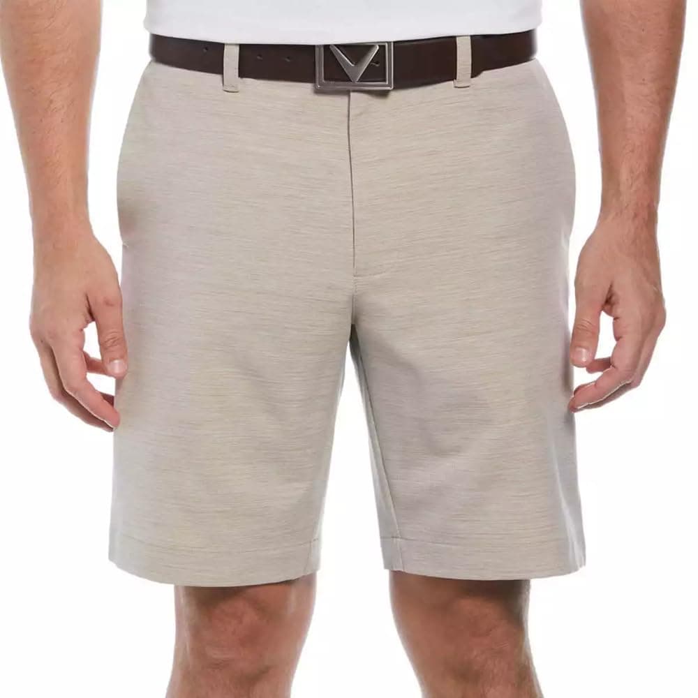 Callaway Men's Opti-Dri Moisture Wicking Stretch Shorts Regular Tan Size 34