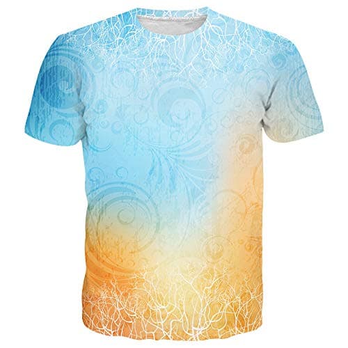 SYAIMN Unisex 3D Pattern Printed Short Sleeve T-Shirts for Casual Wear
| SYAIMN Unisex 3D Pattern Printed Short Sleeve