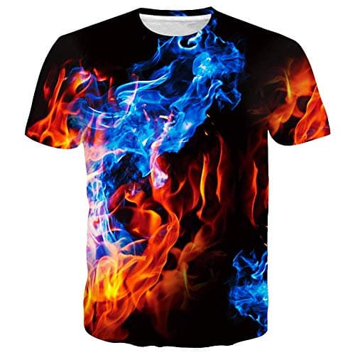 SYAIMN Unisex 3D Pattern Printed Short Sleeve T-Shirts for Casual Wear
| SYAIMN Unisex 3D Pattern Printed Short Sleeve