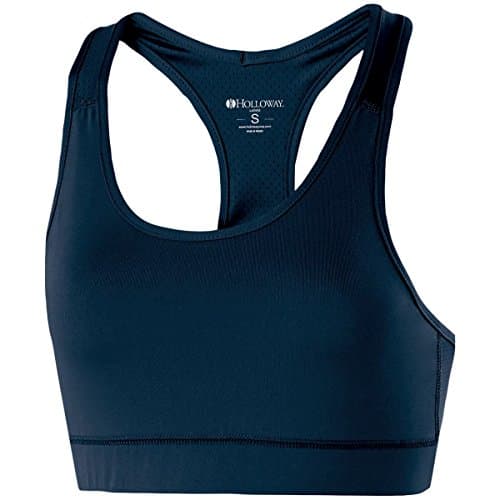 Holloway Sportswear Womens Vent Bra S Navy Breathable Running Sports Bra for Fitness Yoga