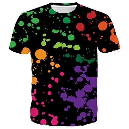 SYAIMN Unisex 3D Pattern Printed Short Sleeve T-Shirts for Casual Wear
| SYAIMN Unisex 3D Pattern Printed Short Sleeve