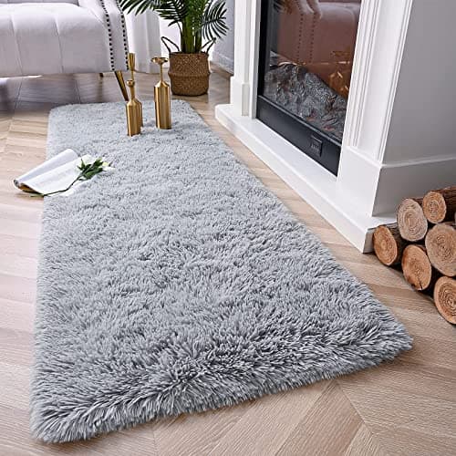 Chicrug Soft Runner Rugs for Non-Shedding Home Decorative Nursery Grey
| Chicrug Shag Furry Area Rug for Girls Room Gre