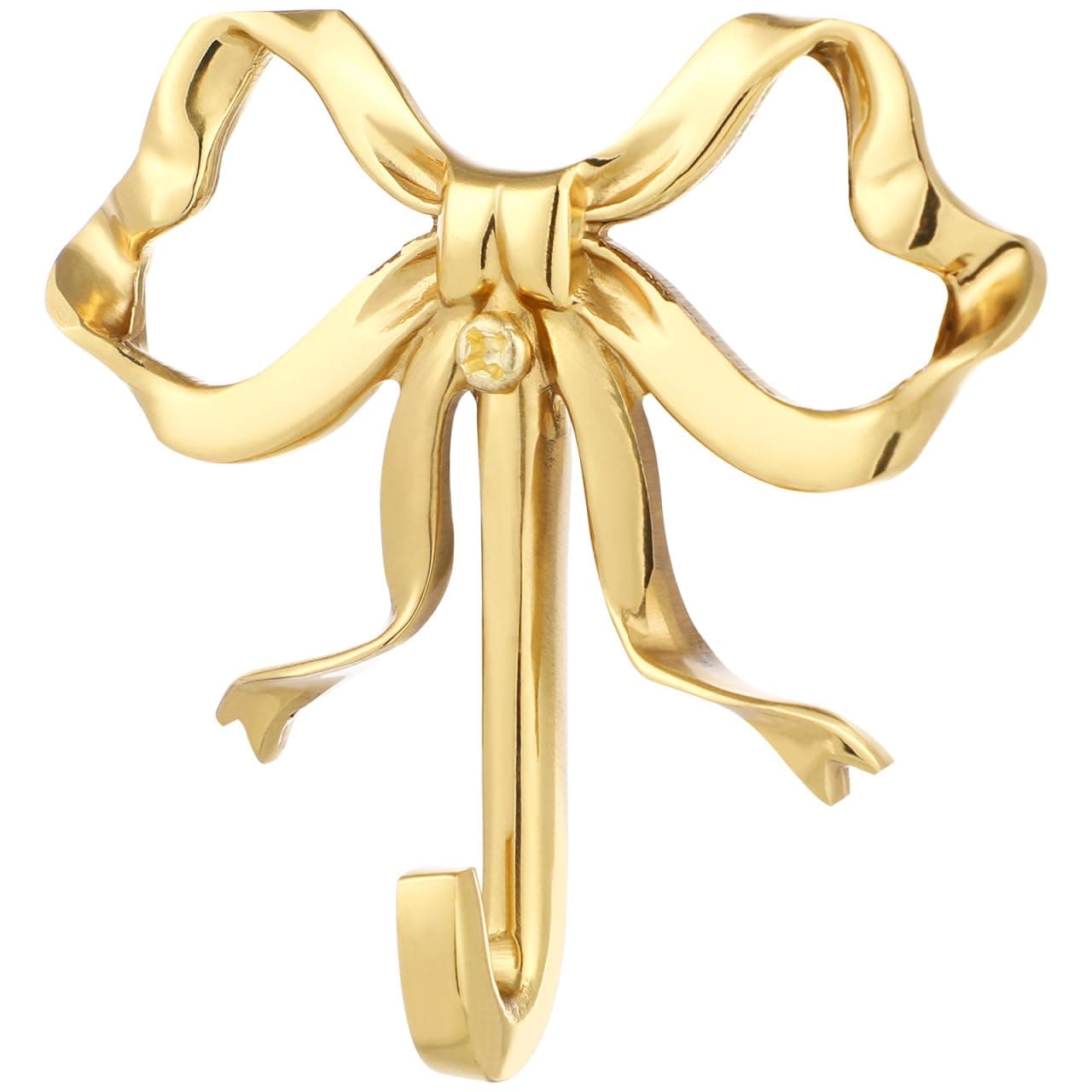 Gold Metal Bow Hook for Hanging Hat Towel Coat in Home Kitchen Bathroom Office
| Retro Decor Wall Hanger with Screw for
