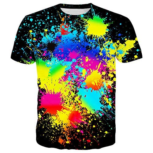 SYAIMN Unisex 3D Pattern Printed Short Sleeve T-Shirts for Casual Wear
| SYAIMN Unisex 3D Pattern Printed Short Sleeve