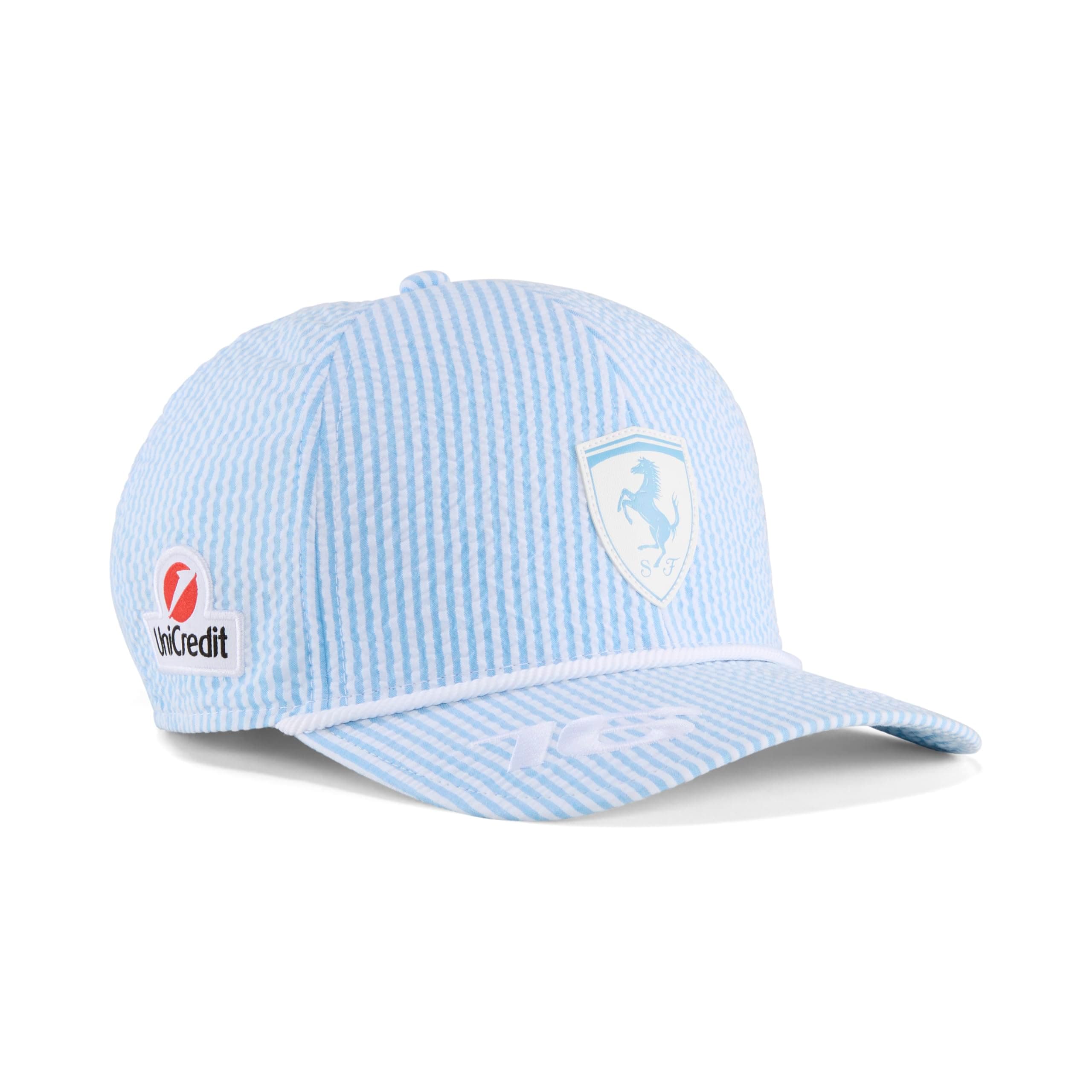 PUMA Scuderia Ferrari F1 Charles Leclerc Monaco 2025 Special Edition Hat - White - One Size Fits Most Summer Party Hat