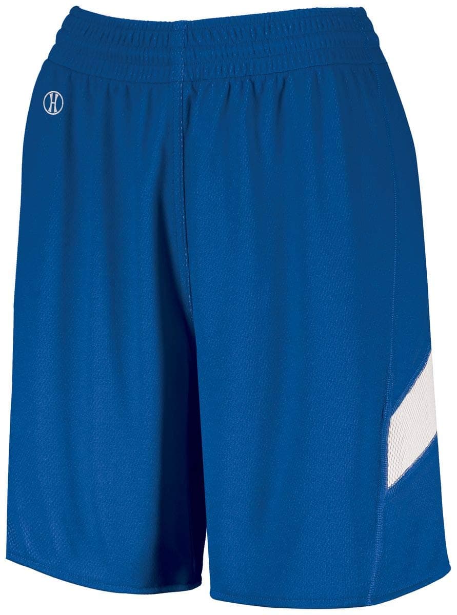 Augusta Sportswear Holloway Sportswear Women's Dual-Side Single Ply Shorts - Royal/White for Fitness Enthusiasts during